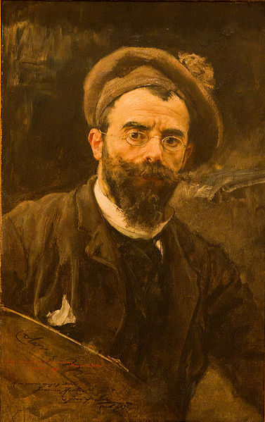 Self-Portrait 1887 by Francisco Pradilla (1848-1921) Location TBD